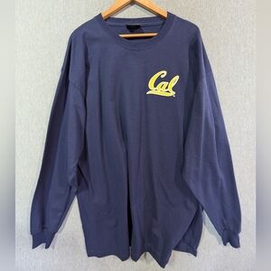 California Bears Long Sleeve T-Shirt XXL Blue Gold Steve & Barry's Label